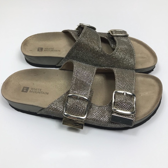 white mountain sparkle sandals